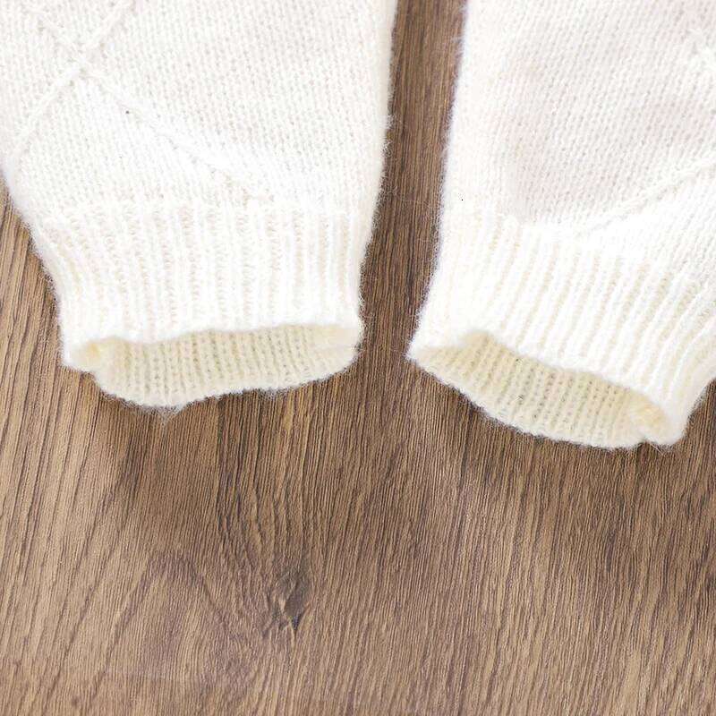 Newborn Baby Rompers Knit Infant Girl Jumpsuit Long Sleeve Autumn Toddler Kid Clothes Fashion Ruffles Embroidered 0-18M Overalls 26H0224