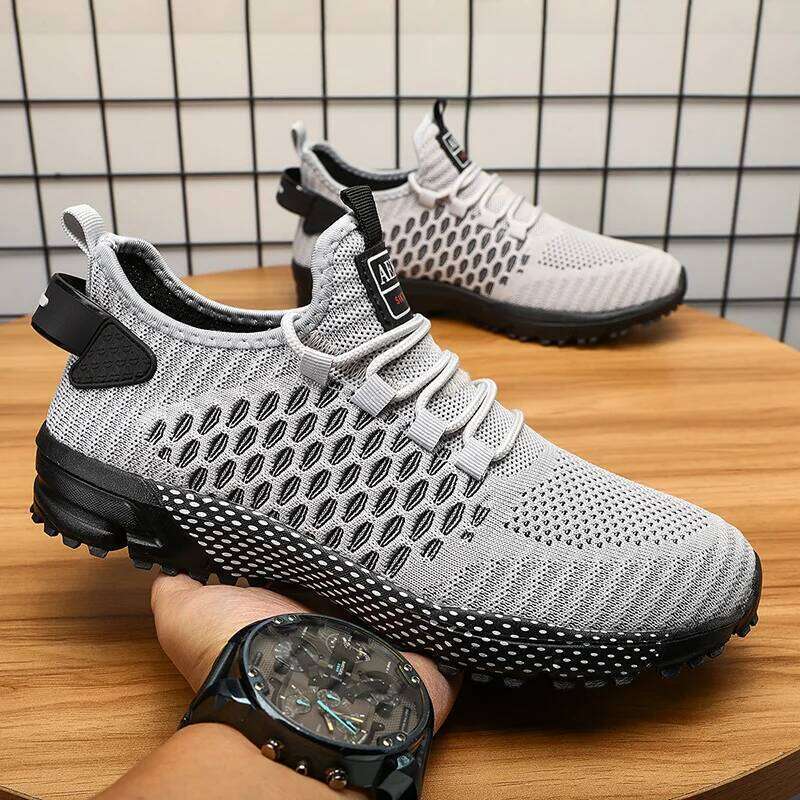 MAEDEF Sneakers Running Shoes for Men Lightweight High Quality Mens Designer Mesh Casual Lace-Up Outdoor Sports Tennis Shoe