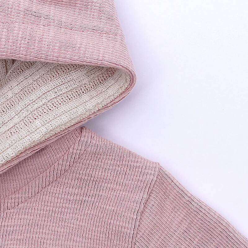 Autumn Newborn Clothes Baby Girls Pink Bunny Romper Infant Cute Cotton Jumpsuit Toddler Playsuit Overalls Boys Long Sleeve Cloth 26H0224