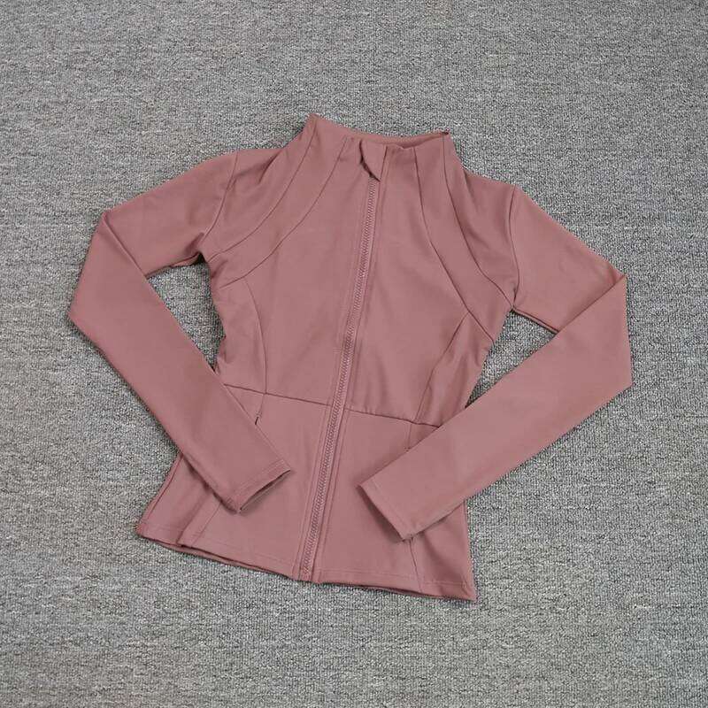 Quick-drying Breathable Sports s Women's Zipper Yoga Top Outdoor Exercise Running Fitness Long Sleeve 26Y0223