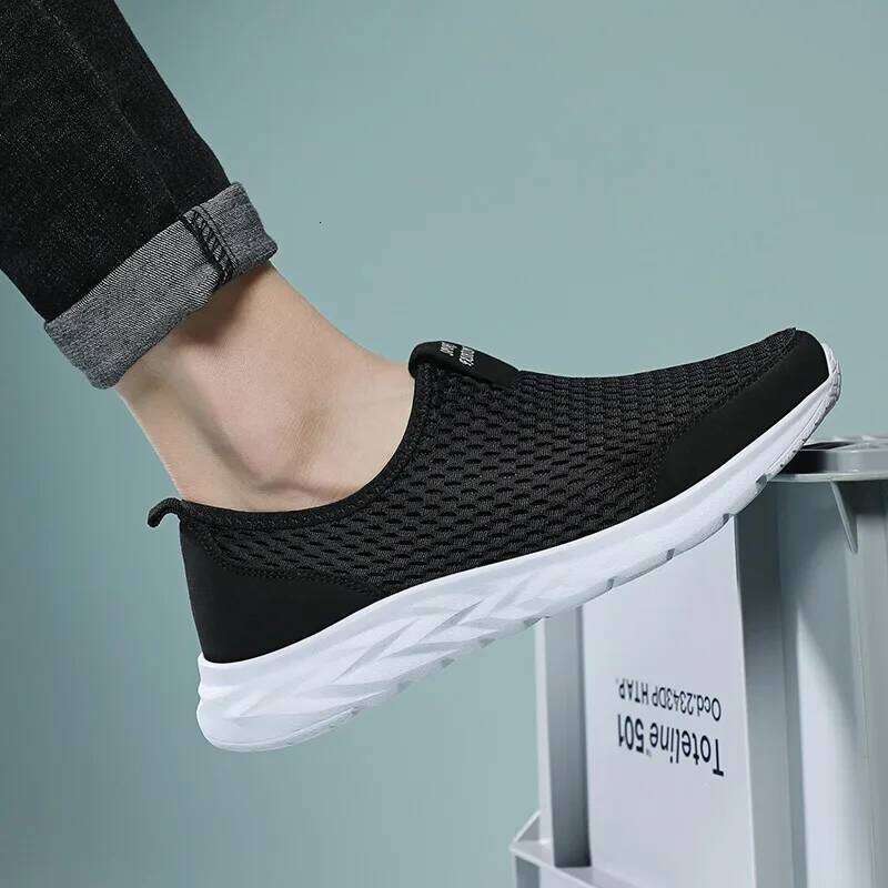 MAEDEF Men's Sneakers Breathable Mesh Men Casual Shoes Outdoor Non-Slip Big Size Loafers Walking Lightweight Male Tennis shoes