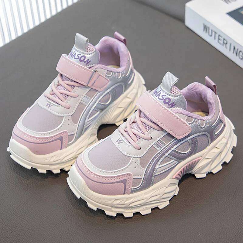 Spring Sport For Children Trend Fashion Teenager Kid's Sneakers Ergonomics Boy's Girl's Running Shoes Casual Footwear 26W0224