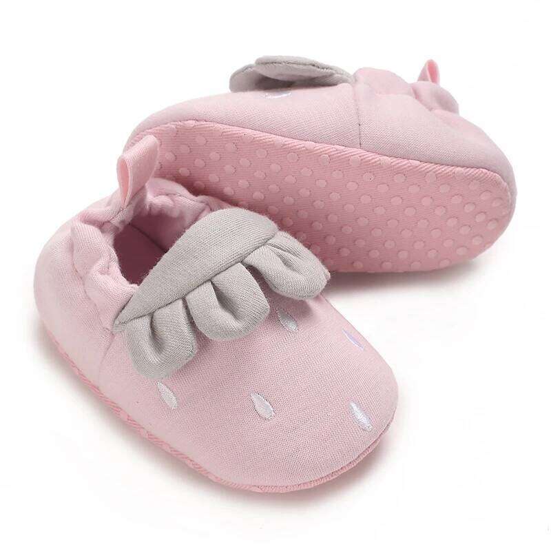 Cute Strawberries Winter New Baby Booties Boy Girl Cotton Soft-Sole Non-Slip Warm Toddler First Walkers Infant Crib Shoes 26Y0224