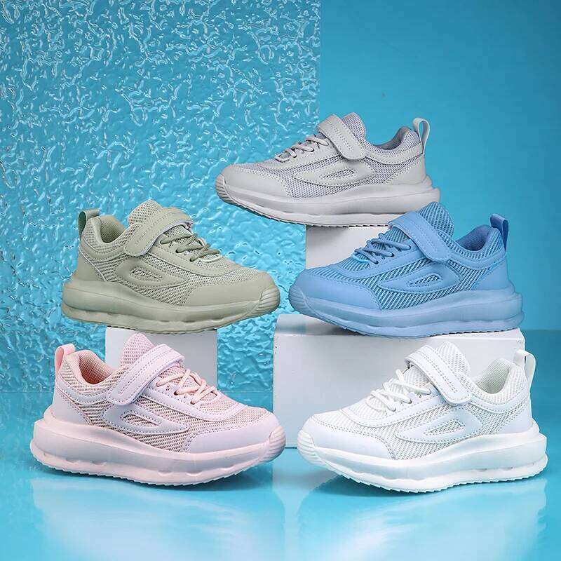 New Children Casual Breathable Knit Mesh Sneakers for Kids Boys Girls Lightweight Comfortable Running Walking Sports Shoes 26W0224