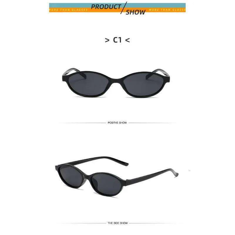 Cute Oval Small Frame Sunglasses Women New Retro Style Sexy Brown Sun Glasses Ladies Trendy Fashion Decorative Shades Eyeglass 26W0224