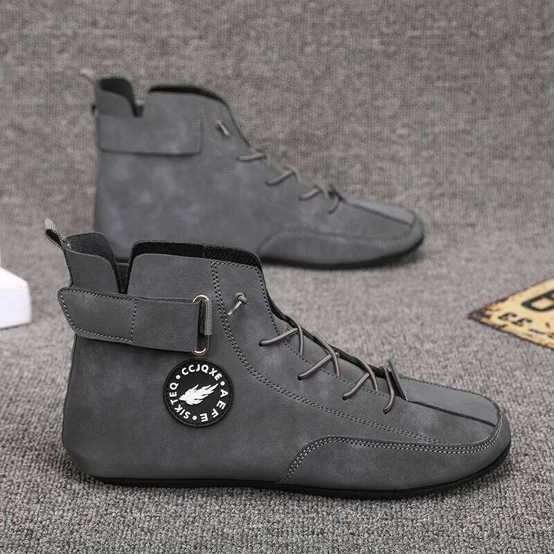 Men's Non Slip Walking Flats Comfortable Thin Bottom Lace Up Casual for Work Office Driving Shoes Men Footwear