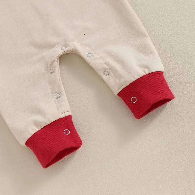 Infant Baby Boy Girl Clothing Santa Long Sleeve Jumpsuit Romper Newborn First Christmas Outfit Clothes ropa bebe nia 26H0224