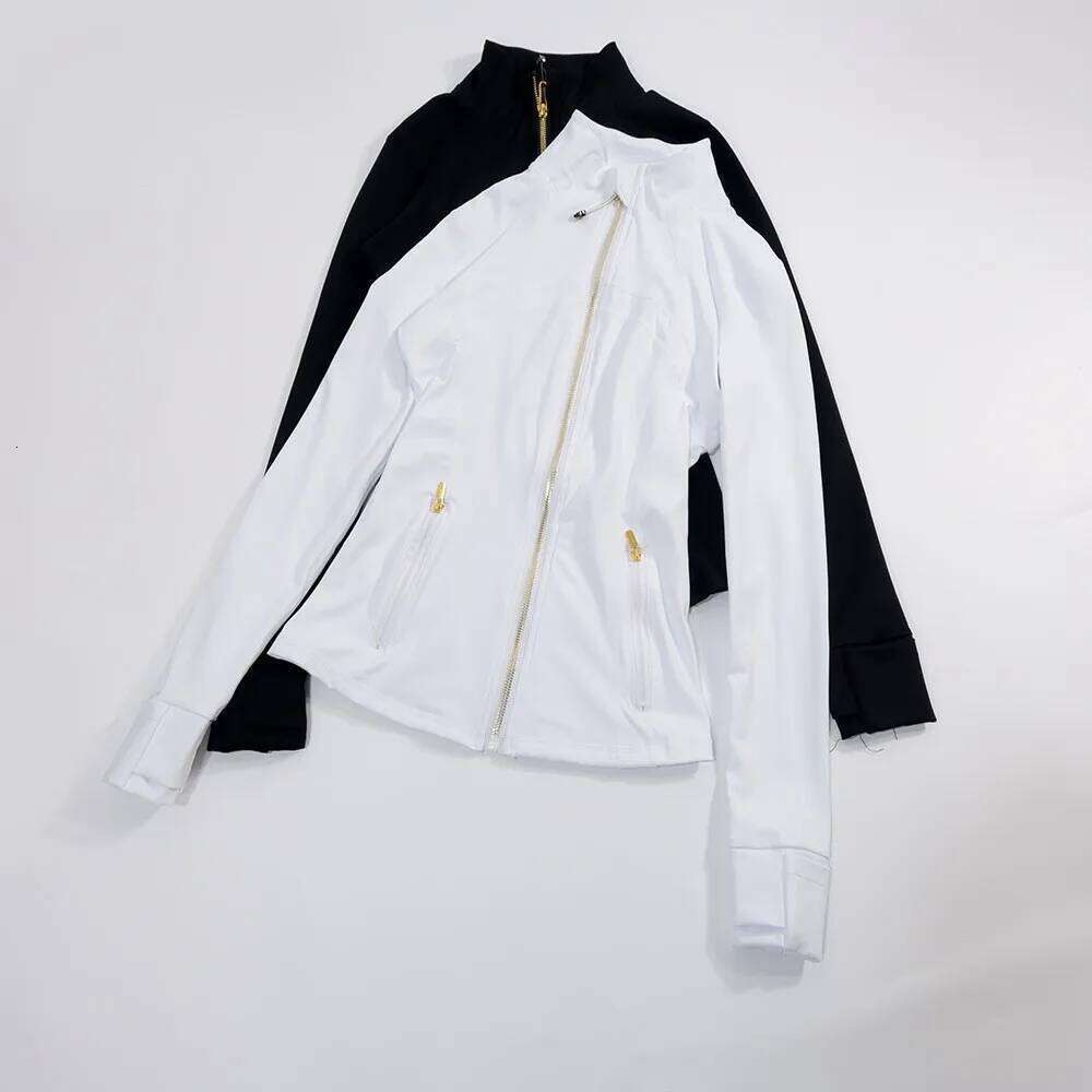 Rose Gold Zipper Yoga Wear Limited Edition Women's Slim Fit Sports Long Sleeve Casual Fitness Top 26Y0224