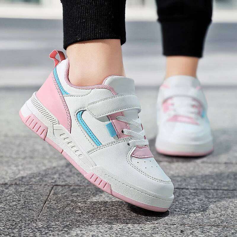 Children Casual Autumn Winter PU Leather Sneakers for Kids Comfortable Walking Boys Girls New Fashion Sports Shoes 26W0224