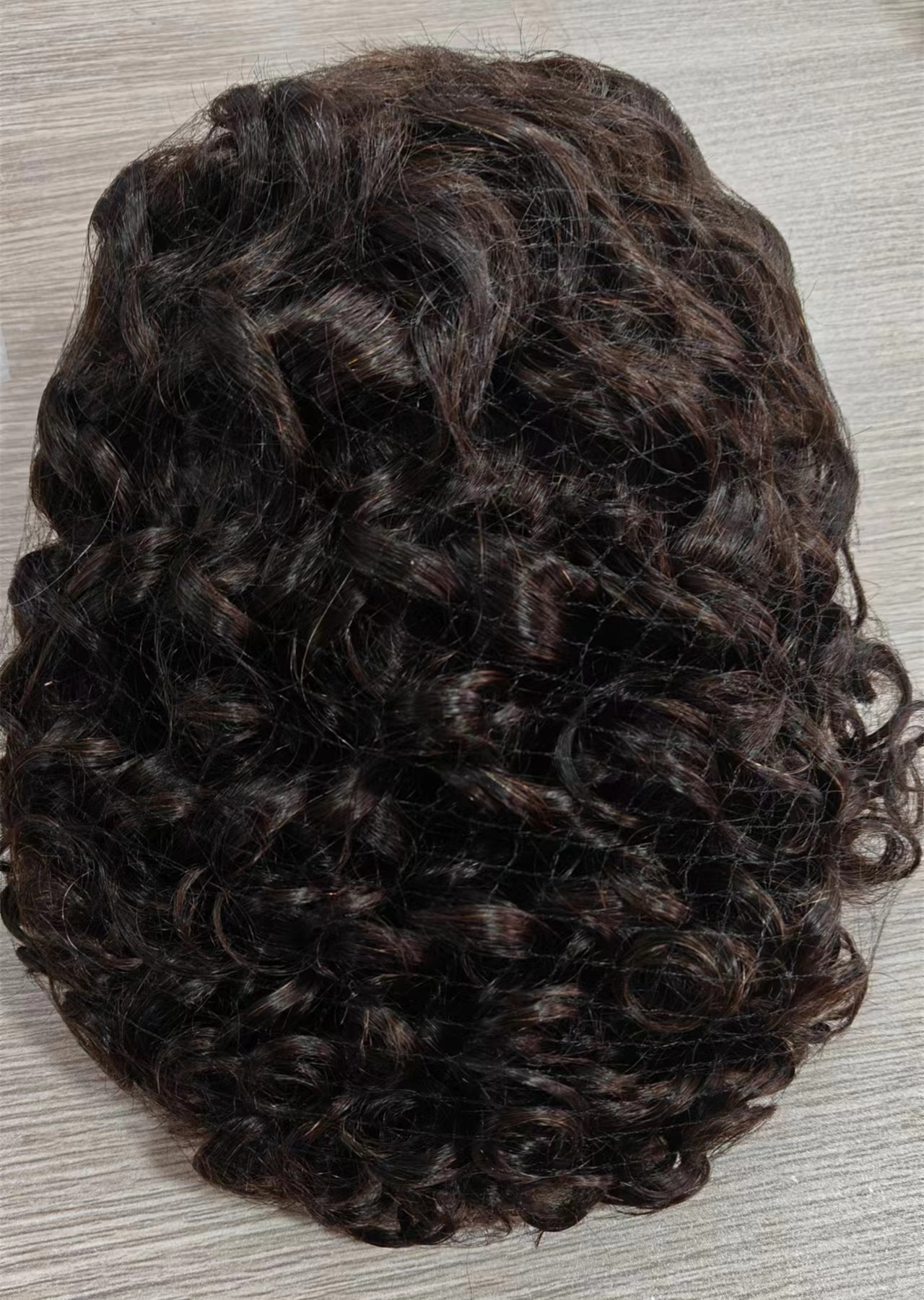Oprah winfrey hairstyle natural loose curl lace front wig short black brown human hair wig for black women 180%density