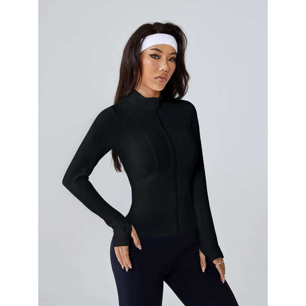 Women's Long-Sleeve Fitted Athletic Spring Fall - Ideal for Running, Gym Workouts & Yoga 26Y0224