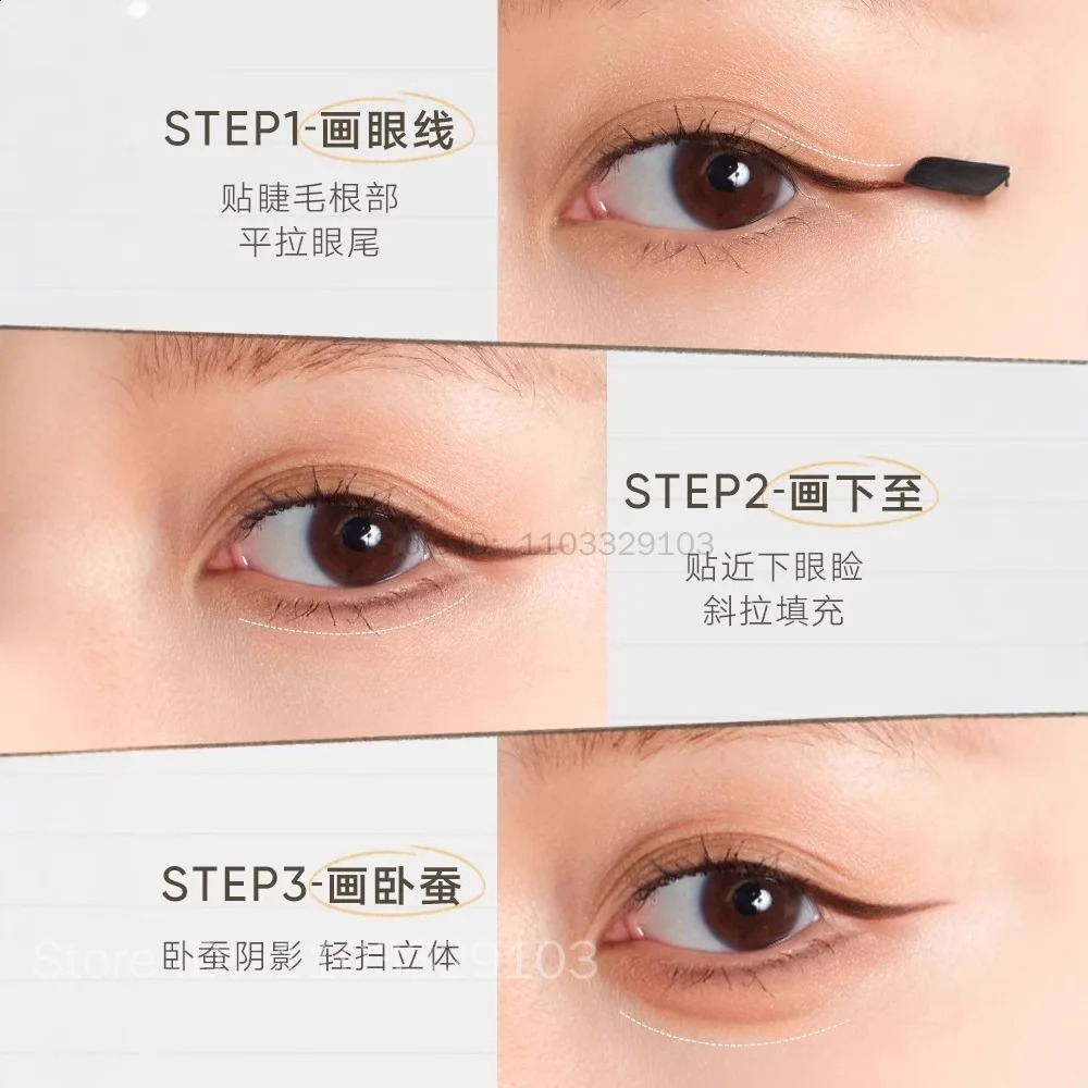 Judydoll Cushion Eyeliner Gel Black Brown Eyeliner Pen Waterproof Smudge-Proof Long Lasting Fast Drying Eyes Makeup Cosmetic 260203