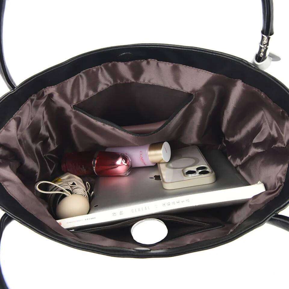 Quality Pu Leather Tote for Women Large Capacity Shoulder Handbags Casual Commute Shopping Top Handle Bag Z260224