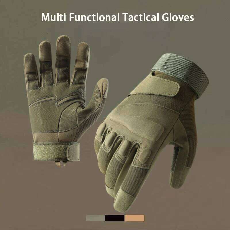 Outdoor Tactical for Men Sturdy Breathable Wear-resistant Anti Slip All Finger Gloves Cycling Extreme Sports Glove 26H0224