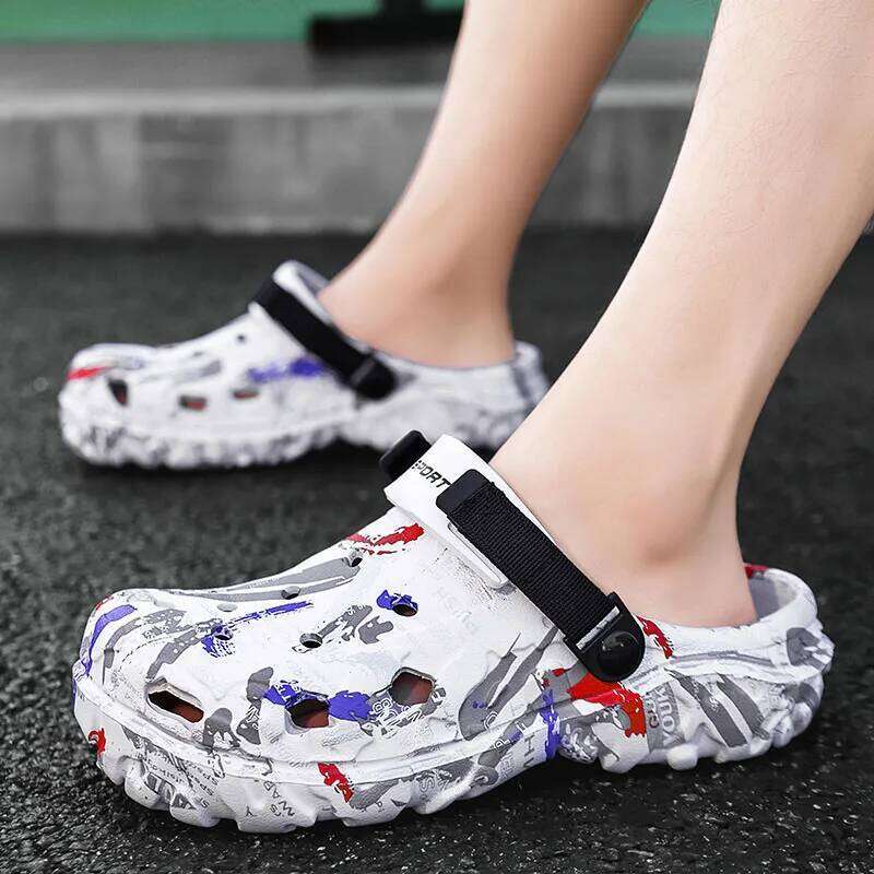 MAEDEF Clogs for Men Slippers Men's Non Slip Beach Sandal Mens Shoes Garden Sandals Casual Shoe