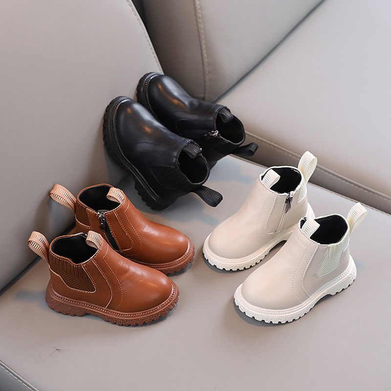 Fashion Kids Boots PU Leather Boots New Winter Children's Shoes Cutefeet Boys Girls Anti Slip Foot Warmer Toddler Snow Boots Sizes 22 - 30