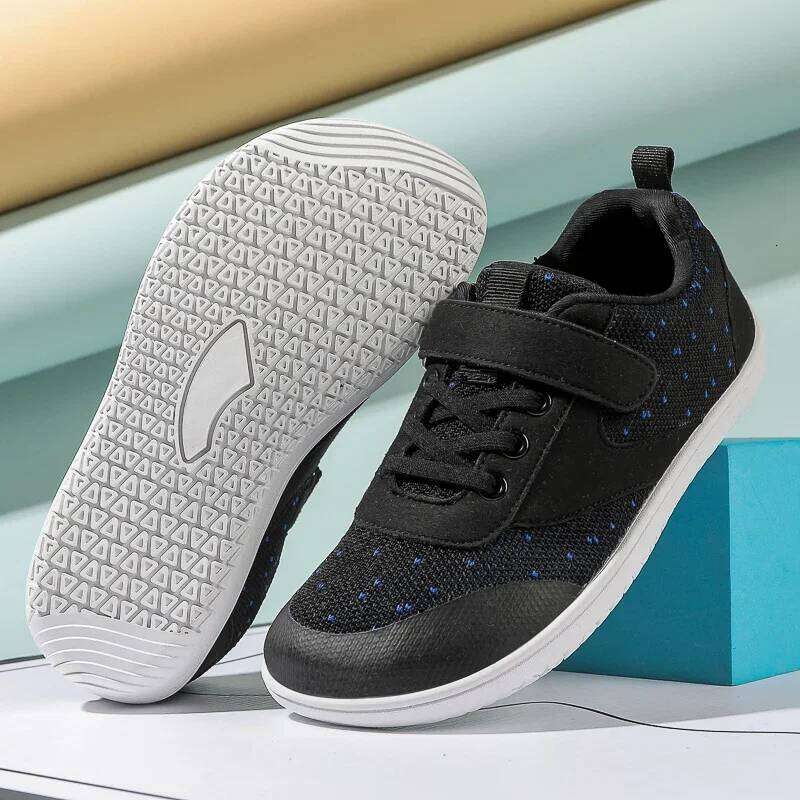 Little Big Kid Wide Barefoot Boys Girls Minimalist Sneakers Lightweight Non Slip Narutal Children Walking Shoes Skate Flat 26W0224