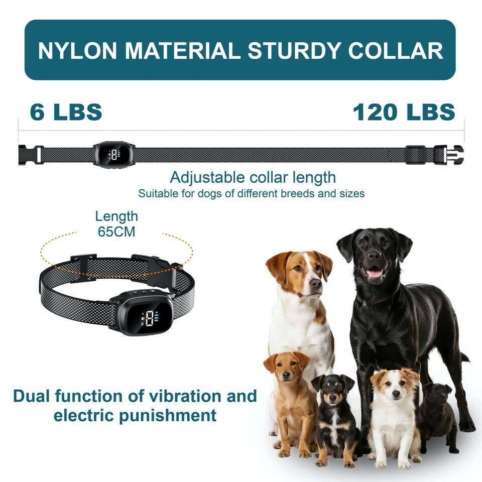 YHLC Automatic Anti Barking Collar, Rechargeable Bark Stopper, Stop Barkin, Electric Training Collar For Dog Bamubi