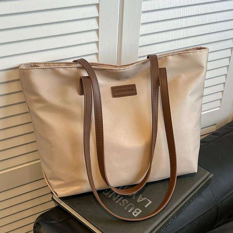 Casual Women's Oxford Cloth Shoulder Bags College Commuter Ladies Waterproof Tote Shopping Bag Large Capacity Female Handbags Z260224