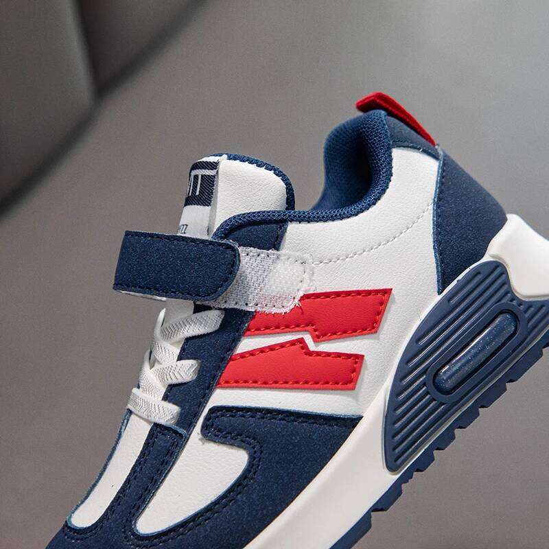 Fashion Sports Children Kids Casual Sneakers 2026 New Design PU Leather Trainers for Boy Girls Comfortable Walking Shoes 26W0224