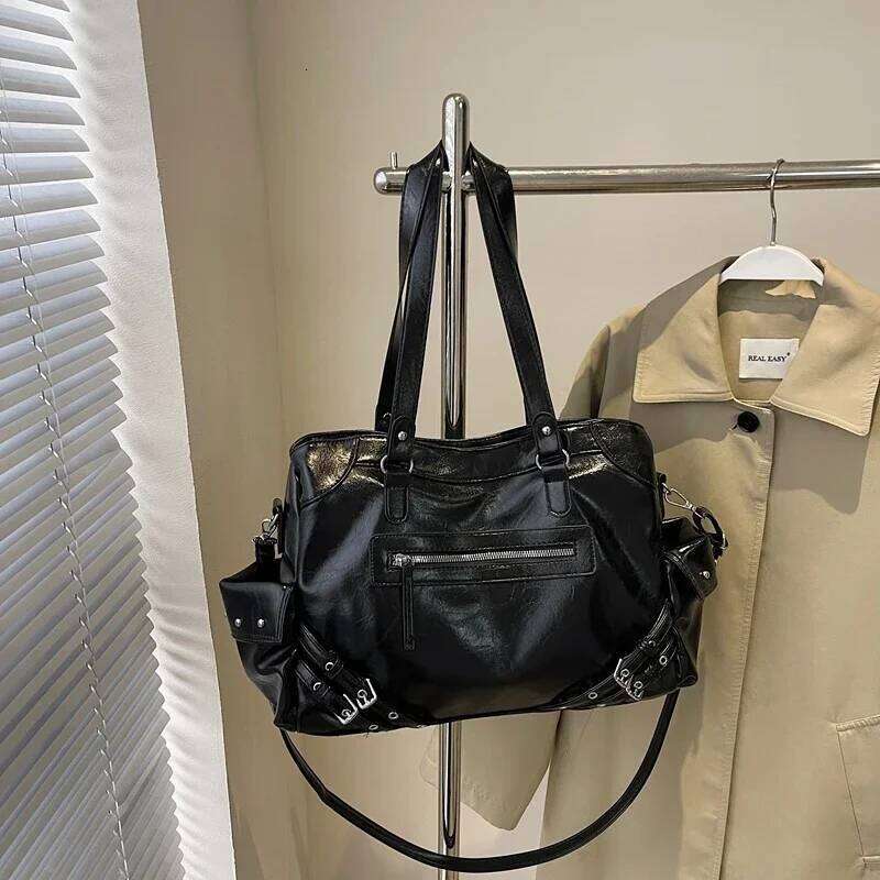 Soft Interior Compartment Shoulder 2025 High Quality Contrasting Colors Bags for Women Fashion Zipper Pu Women's Handbags Z260224