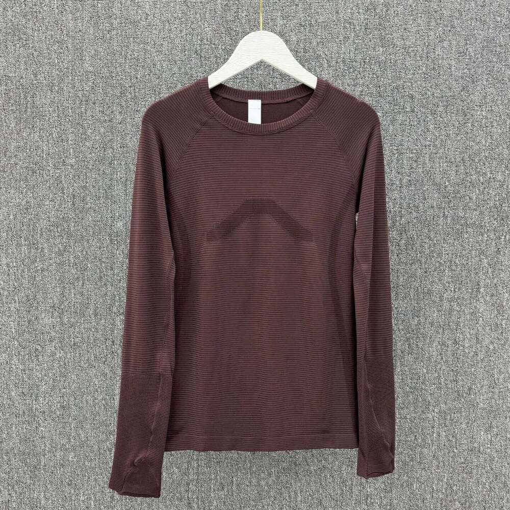 Quick-drying Long-sleeve T-shirt Breathable Sporty-casual Women's Figure-hugging High-stretch Yoga Running Fitness Wear. 26Y0224