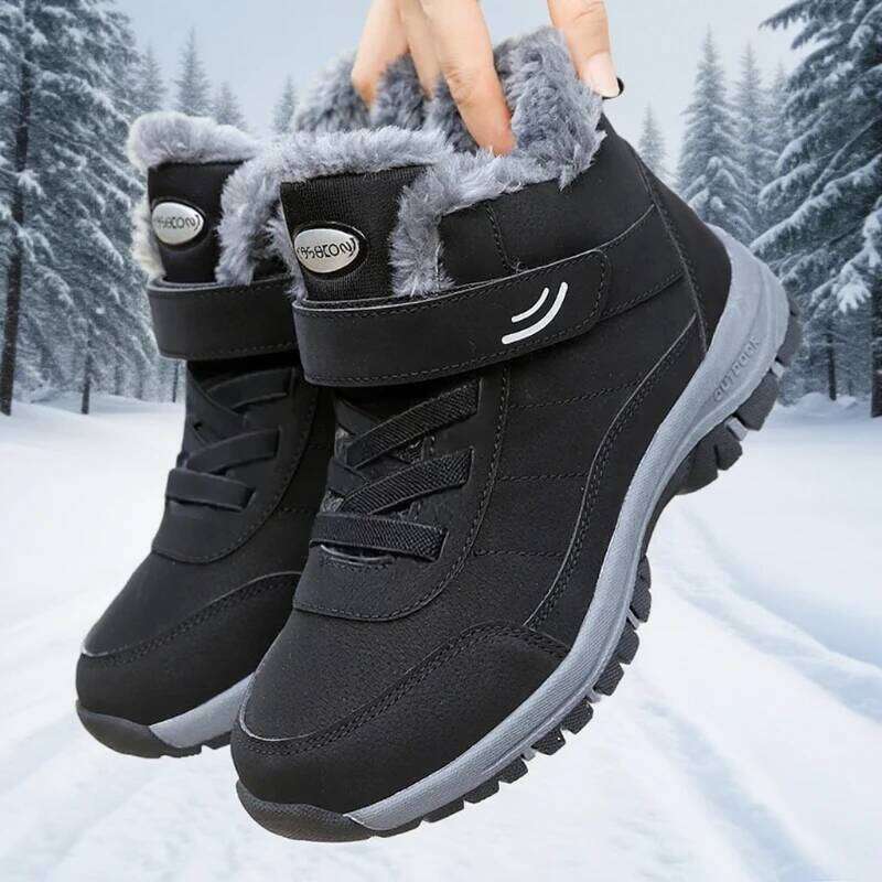 Ankel Bootsfor Women Winter Shoes Platform Non-slip Warm Ankle Plush Combat Outdoor Casual Hiking Motorcycle Boots