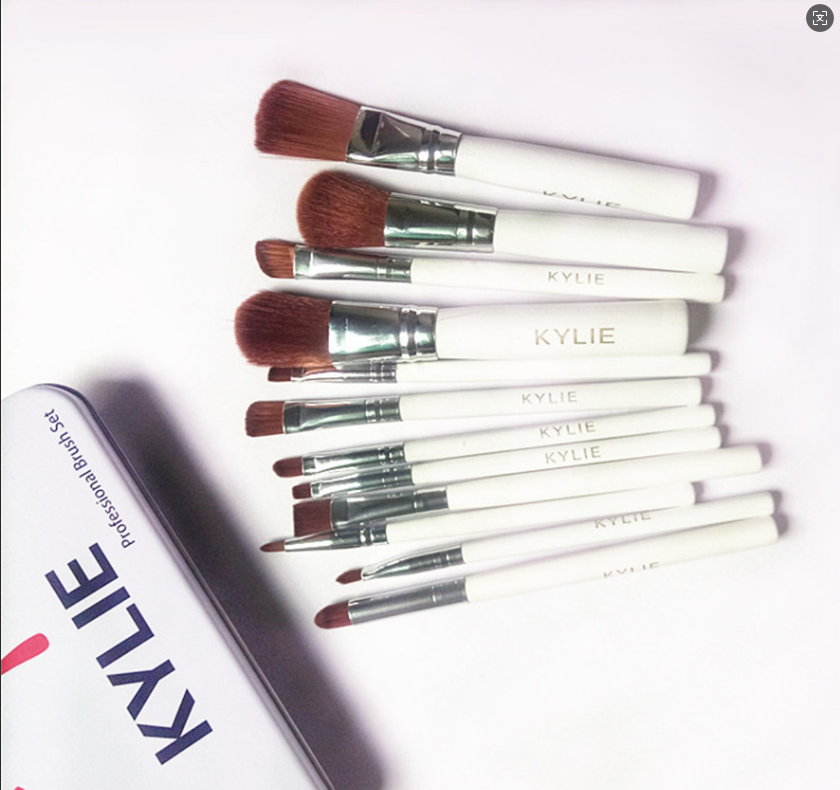 M MC Naked 3 kylie jenney Professional 12 PCS Brush Cosmetic Facial Tools Makeup Brushes Set Kit With Retail Box