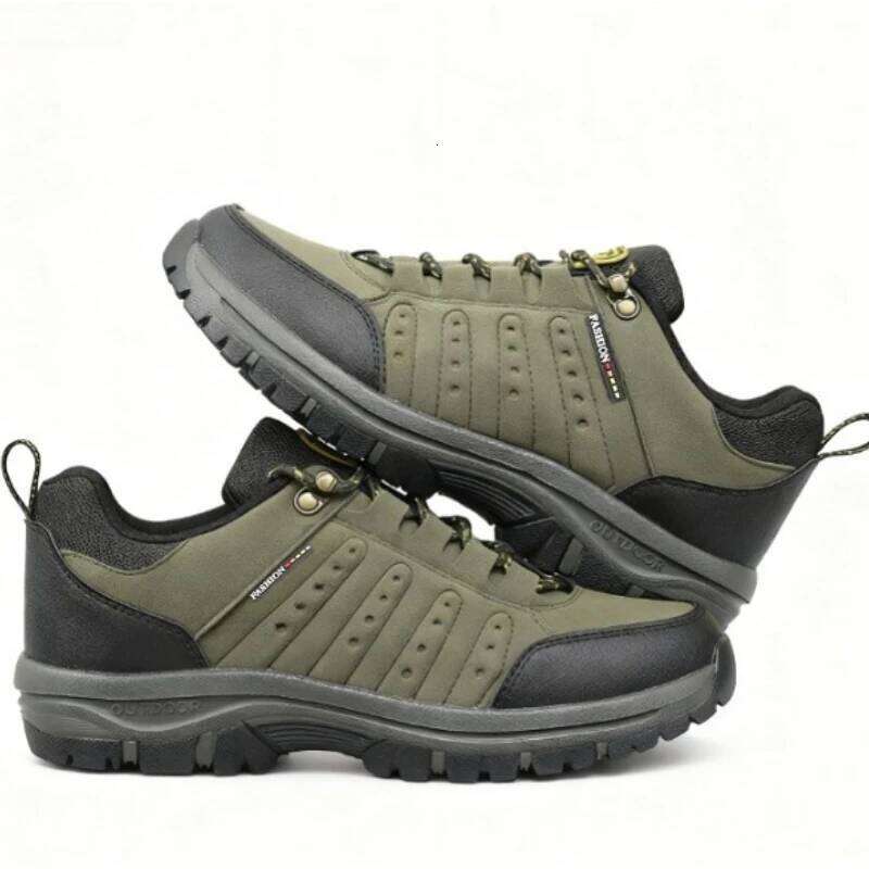 Hiking Outdoor Retro SuedeTactical Platform Men's Sneakers Spring Autumn New 2025 Anti Slip Mountaineering Camping Shoes