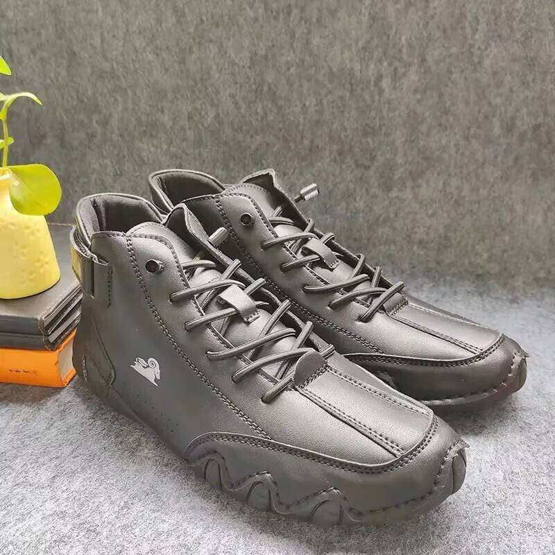 Men Motorcycle Summer Fashionable Retro Street Comfort Soft Soled Casual Shoes Walking Daily Versatile Bare Boots