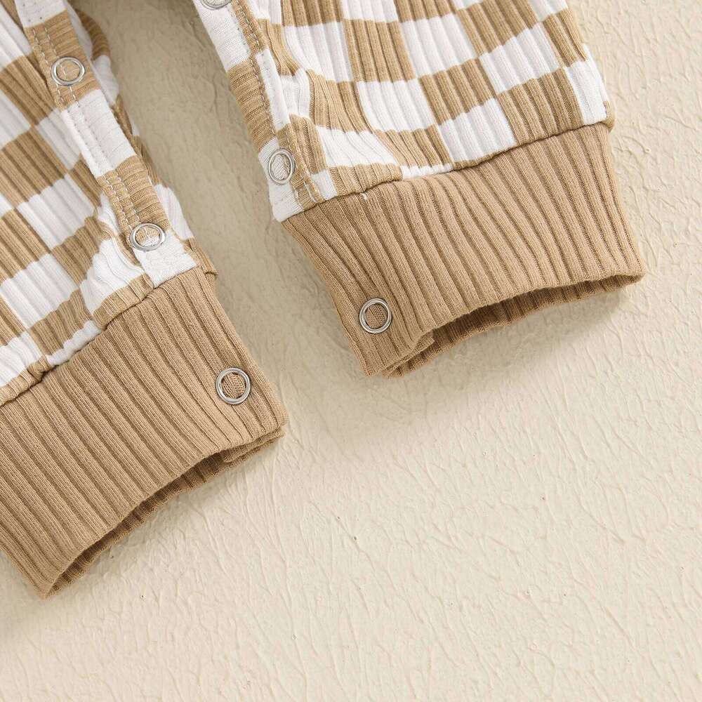 Citgeett Spring Infant Baby Boy Romper Casual Plaids Print Long Sleeve Jumpsuit Fall Outfit Clothes 26H0224