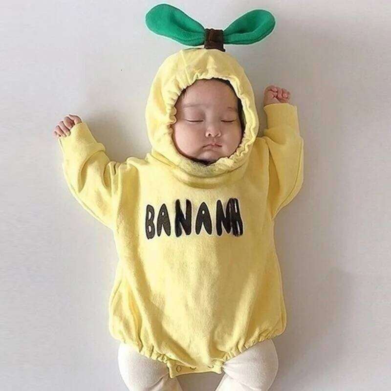 Cherry Autumn Red Romper Fruit Crawling Suit Bodysuit Newborn Baby Clothes 26Y0224