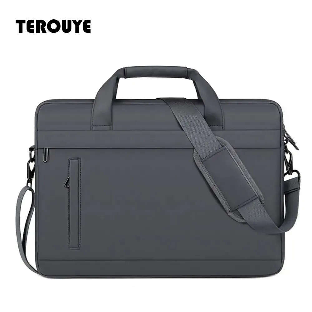 Men Briefcase Simple Business Shoulder Bag Messenger Bags Waterproof Office Handbag 15 Inch Laptop Bag TEROUYE