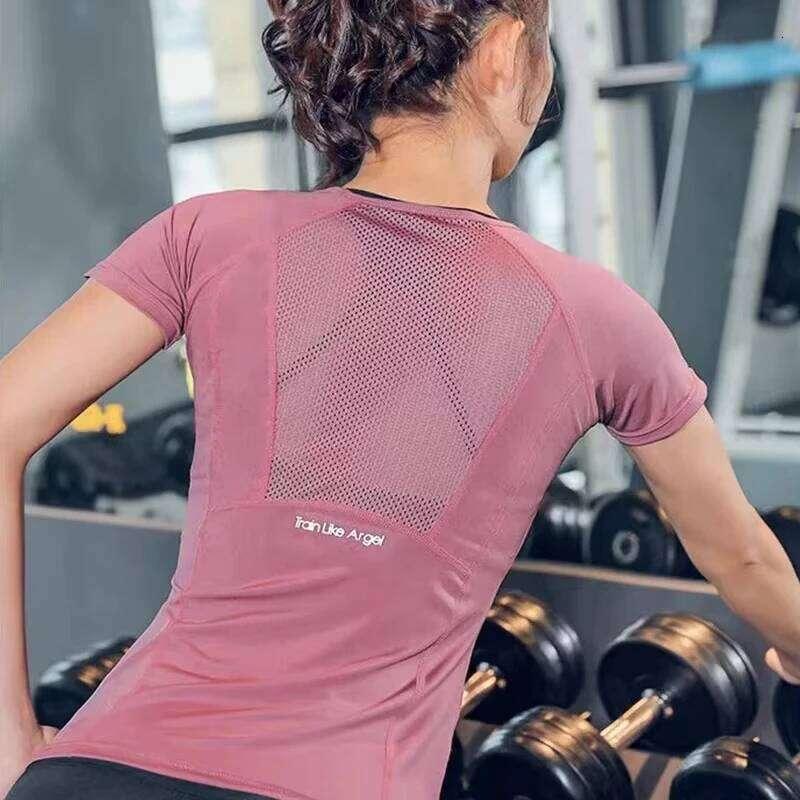 Ladies Sportswear Yoga Wear Women's Sports T-Shirt Plus Size Top Fitness Clothes Running 26Y0224