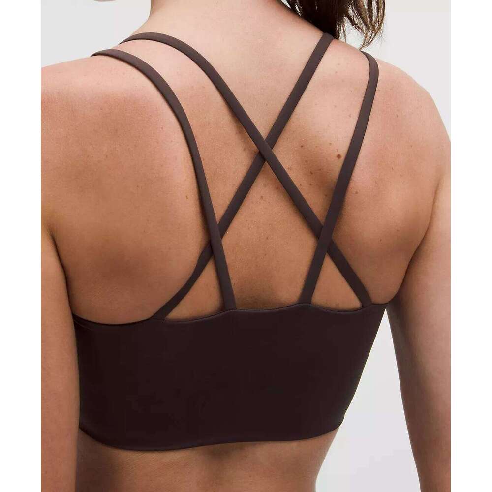 Daimu Solid Color Cross Fitness sport Bra Seamless Bras Scrunch Push-up Training Gym Yoga Underwear With Chest Pad 26Y0224