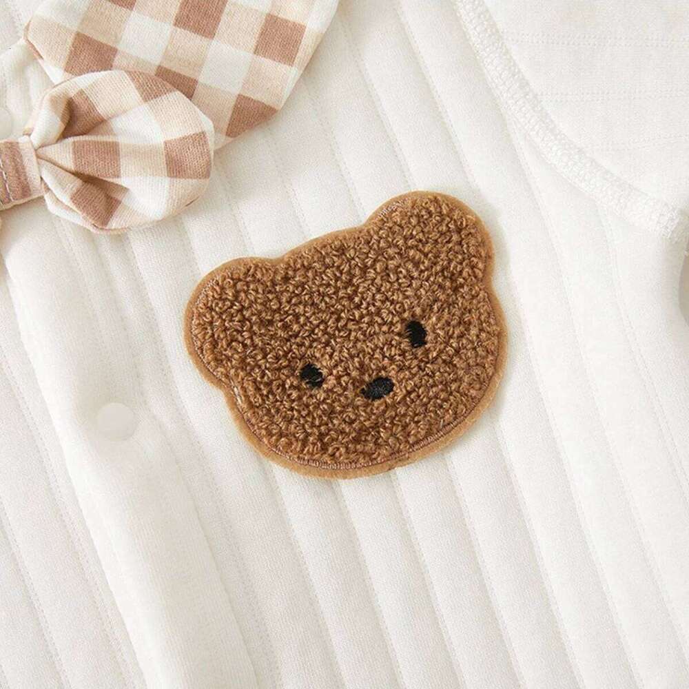 0 To 18 Month Infant Style Jumpsuit Baby Girl Spring Autumn Pure Cotton Clothing Newborn Boy Soft Warm Bodysuit Outwear 26H0224