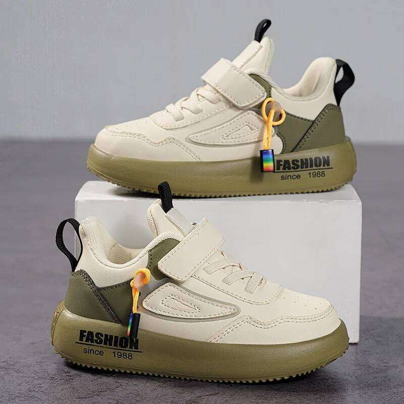 Boys Tenis Children Fashion Luxury Leather Kids Casual Sneaker Platform Sports Shoes for Boy 4 To 12 Years 26W0224