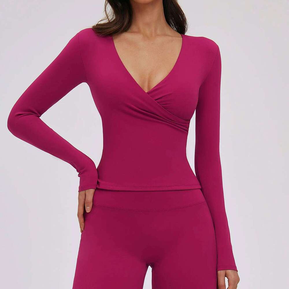 Sexy Yoga For Women Long Sleeve Fitness Running Gym Clothes Workout Shirts Dry Fit Breathable High Elastic Sports Top 26Y0224