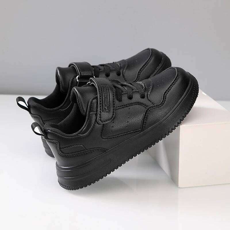 Children's Sneakers Kids Fashion White Sports Casual Shoes Boys Girls Non Slip Tennis Outdoor Comfortable Walking Footwear 26W0224