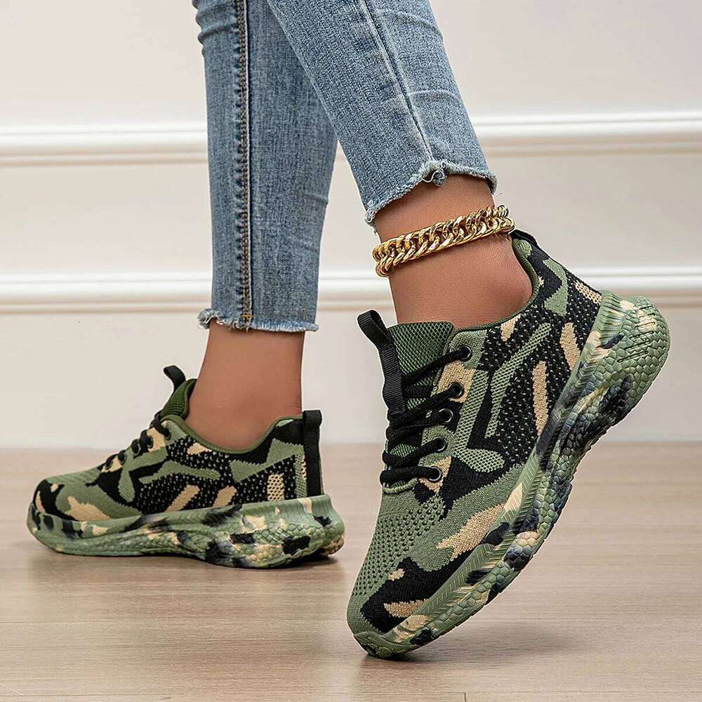 Camouflage Four Seasons New Mesh Breathable Sports Youth Students Casual Shoes Outdoor 26W0224