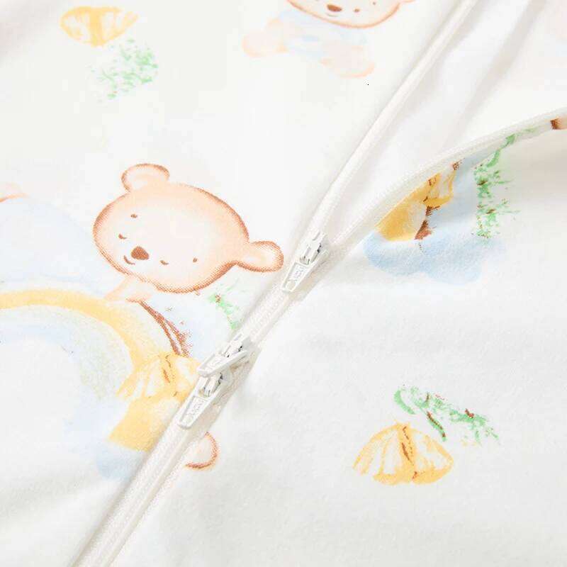 1-6T Children Footed Onesie Pajamas Toddler Baby Zipper Romper loungewear Boy Girl Spring Autumn Cotton Long Sleeves Sleepwear 26H0224