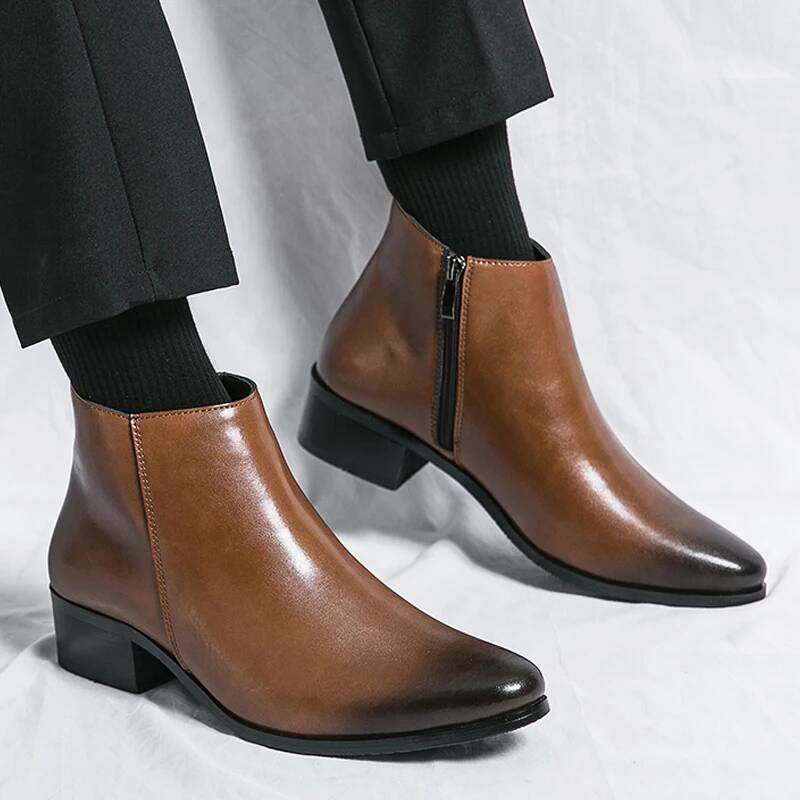 MAEDEF Causal Business Retro Ankle Men Boots Man Chelsea Boot Casual Shoes Spring Winter Slip on Booties Handmade Botines 2024