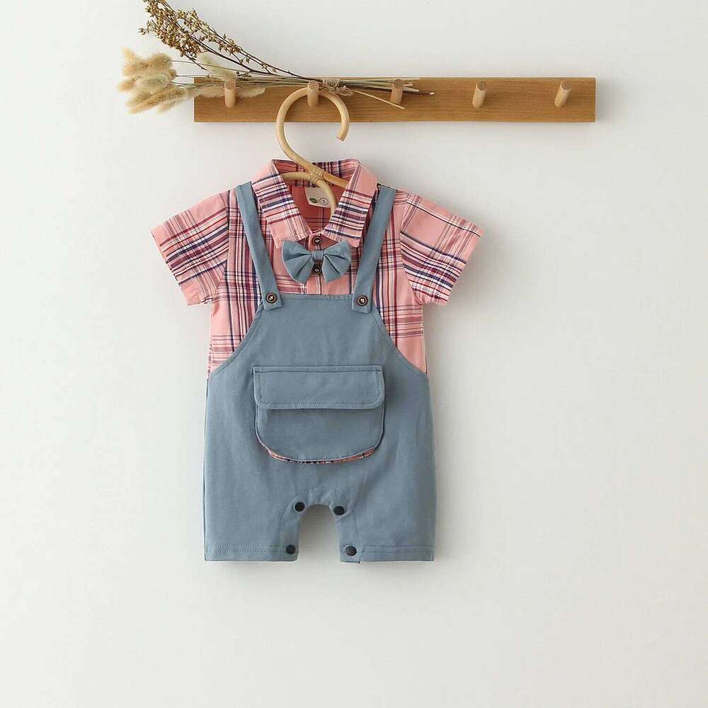 Fashion Rompers Gentlemen Newborn Jumpsuit Baby Boy Clothes ForParty 26Y0224