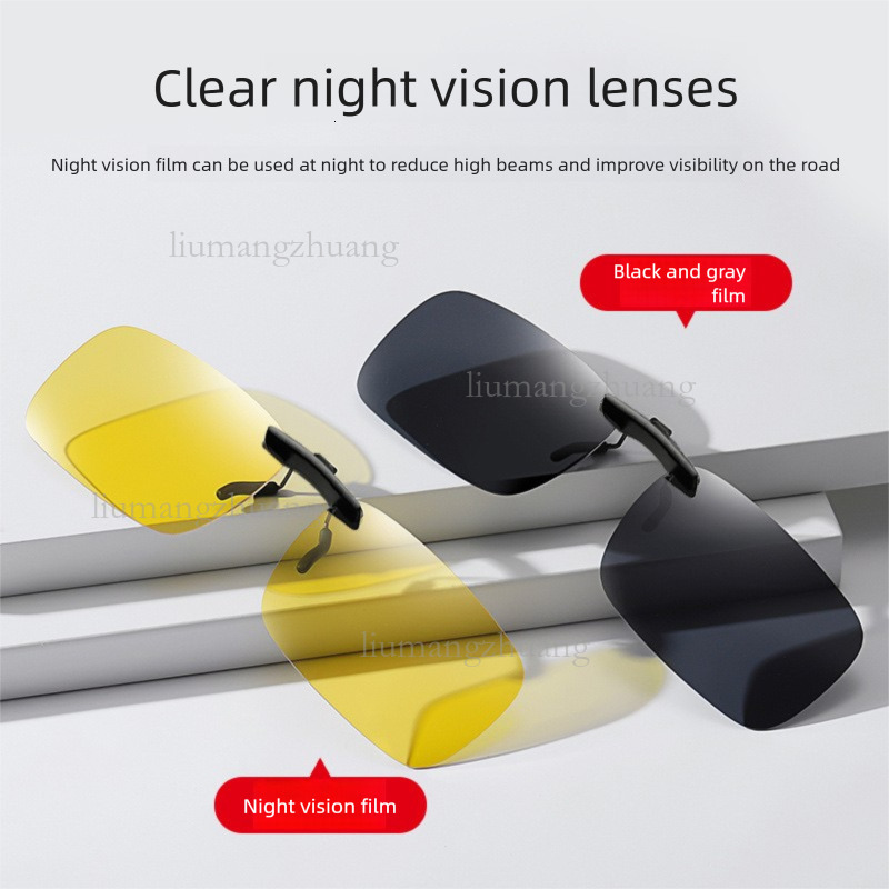 2026 Designer Fashion Ultra Light Clip Sunglasses New Trendy Myopia Polarized Glasses Outdoor Leisure Fishing Anti UV Adhesive Sunglasses Clip Wholesa