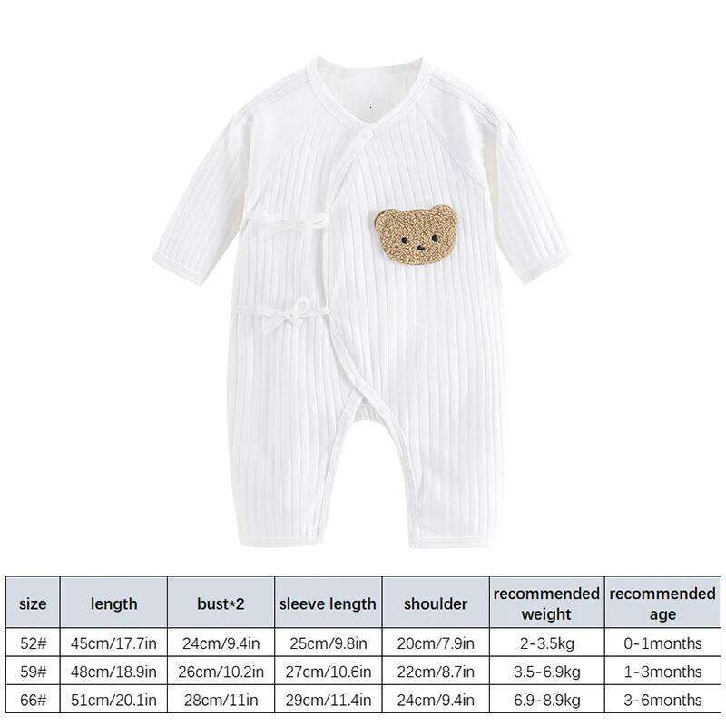 Bear Baby Romper Four Season Korean Newborn Boy Girl Long Sleeve Cotton Jumpsuit Kids Clothes Infant Outfits 26Y0224