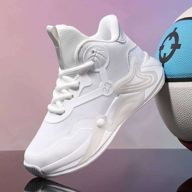 Children Basketball Breathable Mesh Boys Fashion Sneakers Girls School Sport Shoes Kids Casual Trainers Outdoor Athletic 26W0224