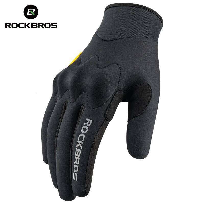 ROCKBROS Winter Touch screen Windproof Bike Cycling Full Finger Ski Non-Slip Warm Sports Motorcycle Hiking Gloves 26H0224