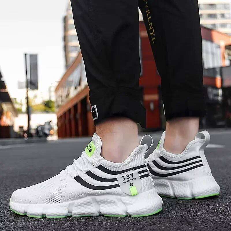 Sports Shoes for Men Anti Slip Breathable Platform Running Training Shoe Fashion Outdoor Lightweight Comfort Walking Sneakers