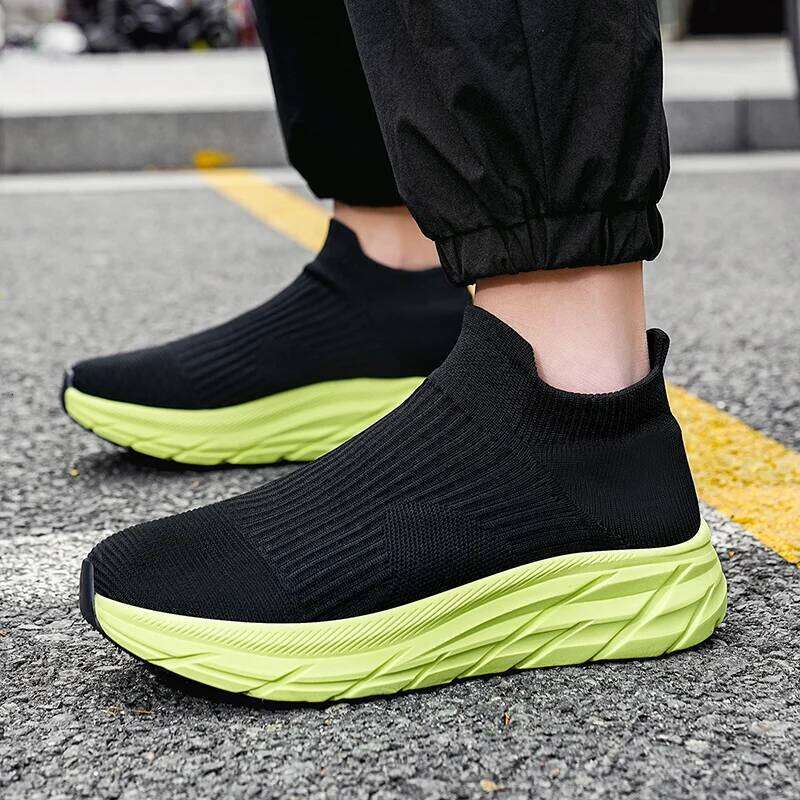 MAEDEF Men's Running Shoes Lightweight Breathable Mesh Elastic Comfortable Durable Fashion Casual Hot Selling Sports Sneakers