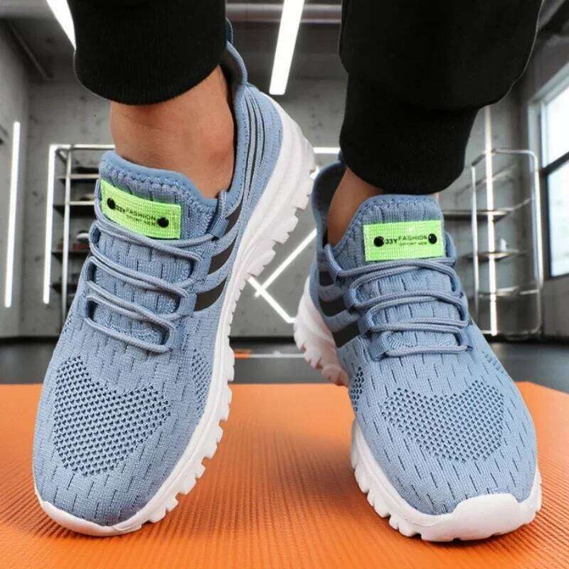 Men's Shoes Casual Platform Mesh Soft Anti Slip Loafers Outdoor Youth Luxury Running 2025 New Fashionable Couple Tennis Sneakers